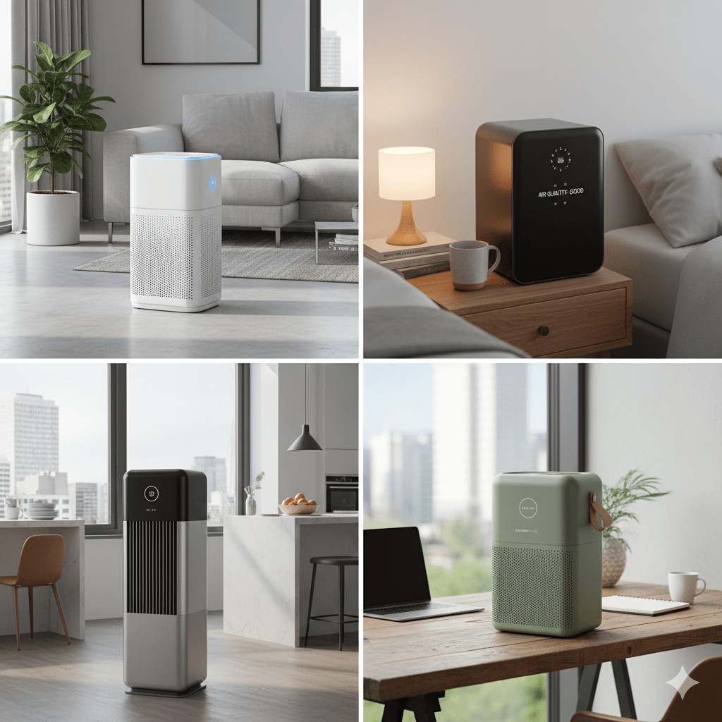 Hava temizleme cihazlari ve dekorasyon